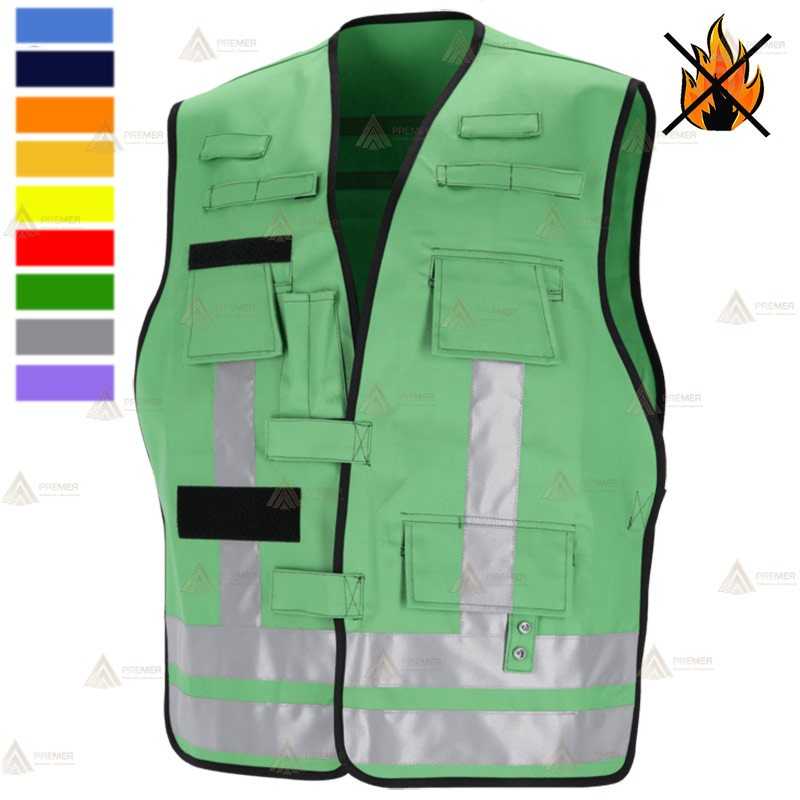 Chaleco de bombero para identificación de funciones
