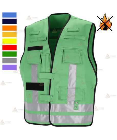 Chaleco de bombero para identificación de funciones