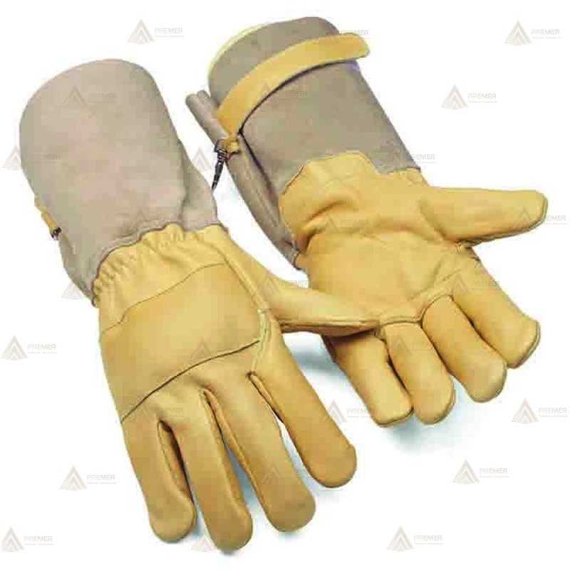 Guantes para bomberos forestales en piel flor hidrofugada e ignífuga