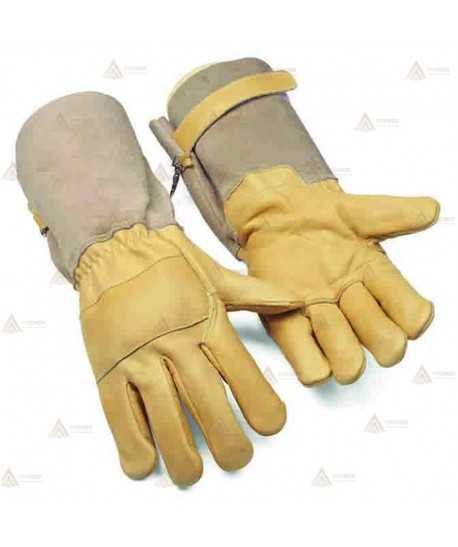 Guantes para bomberos forestales en piel flor hidrofugada e ignífuga