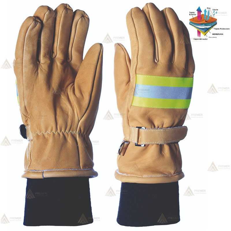 Guante para bombero forestal con membrana