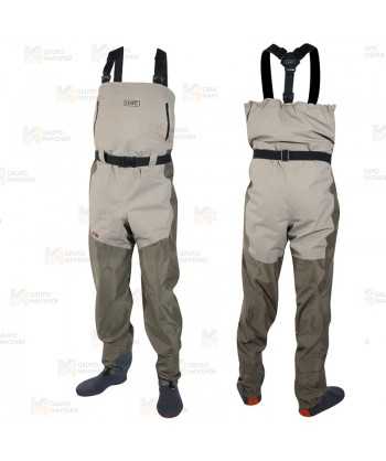 Vadeador convertible super ligero en tejido laminado para pesca deportiva