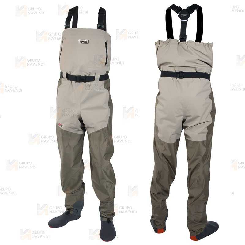 Vadeador convertible super ligero en tejido laminado para pesca deportiva