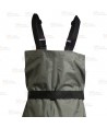 Vadeador en tejido nylon/PVC laminado y botas con suelas de tacos