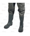 Vadeador en tejido nylon/PVC laminado y botas con suelas de tacos