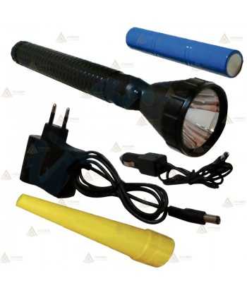 Linterna led con cono amarillo de señalización