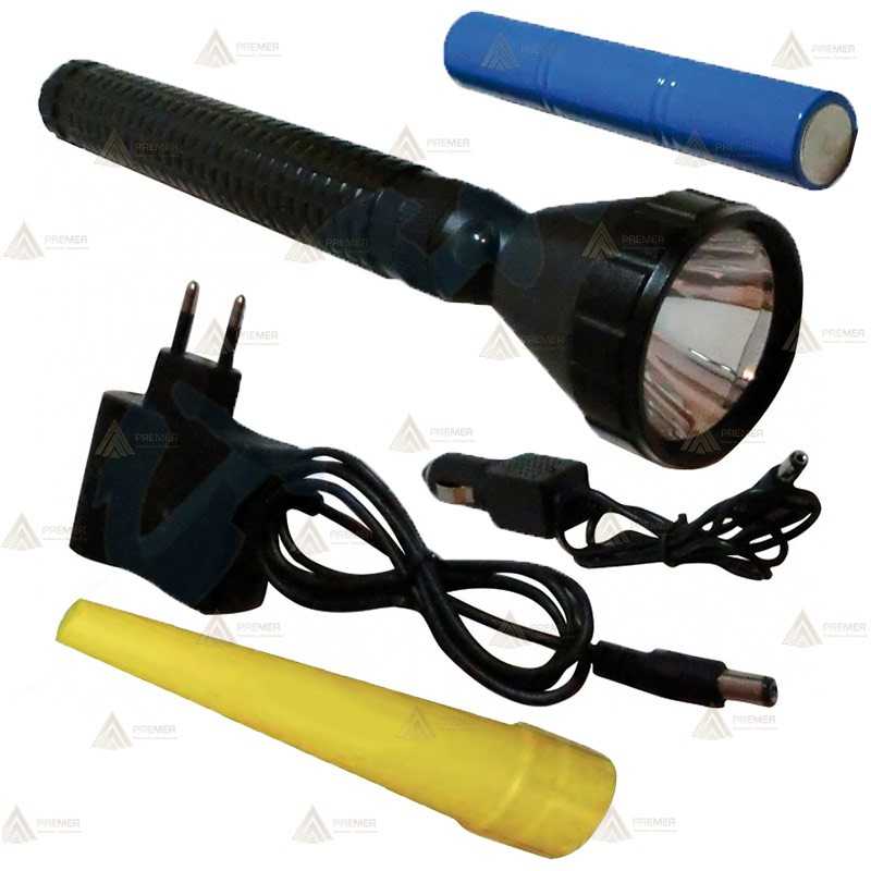 Linterna led con cono amarillo de señalización