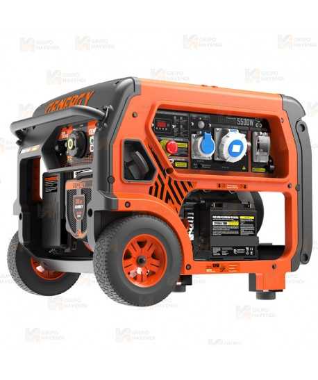 Generador a gasolina 4T (230V / 5.500W) homologado seguridad