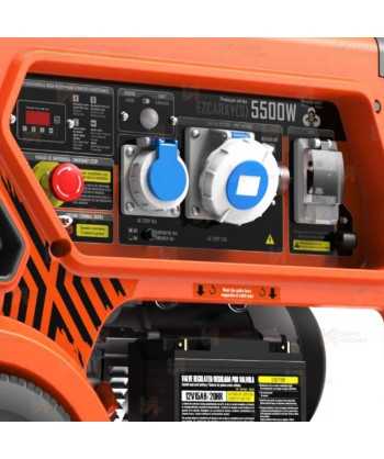 Generador a gasolina 4T (230V / 5.500W) homologado seguridad