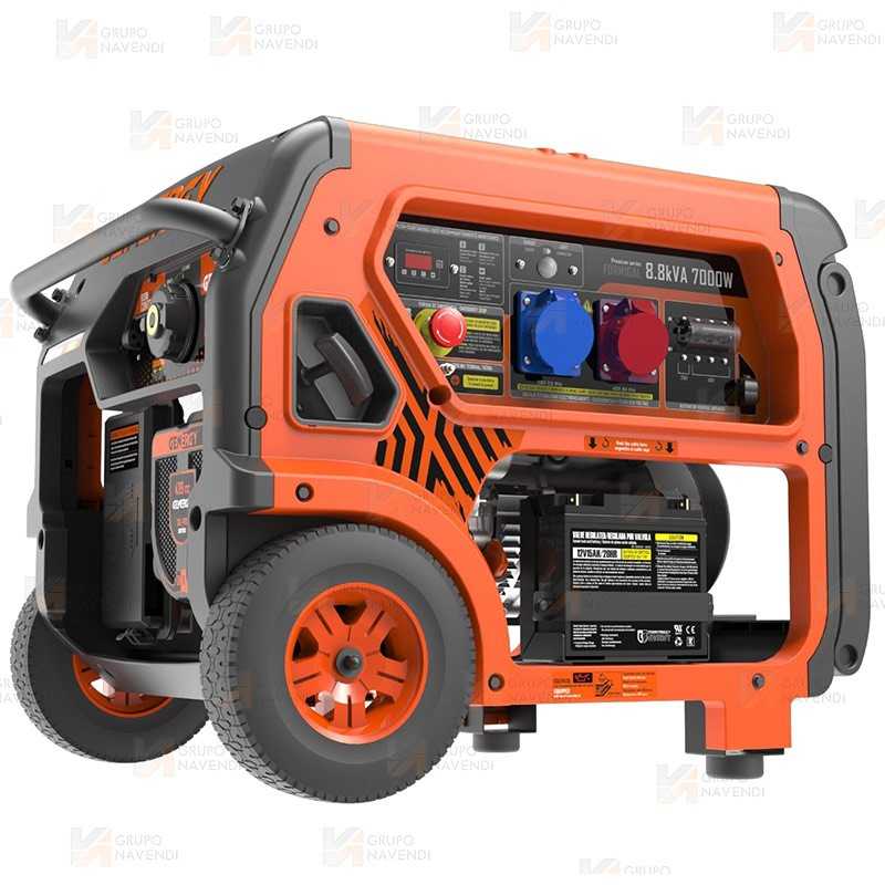 Generador SVR trifásico a gasolina 4T (400 V / 230V / 5.500W)