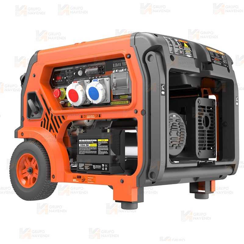 Generador SVR trifásico a gasolina 4T (400 V / 230V / 5.500W)