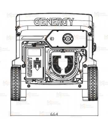Generador a gasolina 4T (230V / 7.000W) homologado seguridad