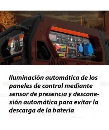 Generador a gasolina 4T (230V / 7.000W) homologado seguridad