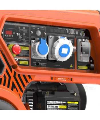 Generador a gasolina 4T (230V / 7.000W) homologado seguridad