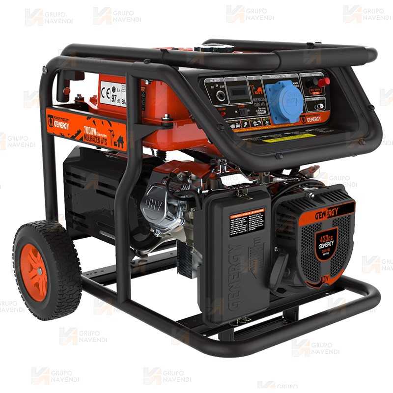 Generador a gasolina 4T (230V / 7.000W) con arranque por fallo de red
