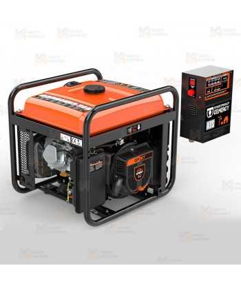 Generador Inverter a gasolina 4T (230V / 7.500W) con arranque automático por fallo en la red