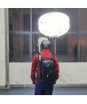 Globo led con mástil telescópico para mochila (6.000 Lúmenes)