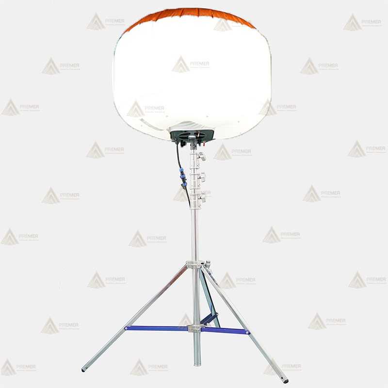 Globo led a 220 V / 200W con mástil telescópico (27.000 Lúmenes)
