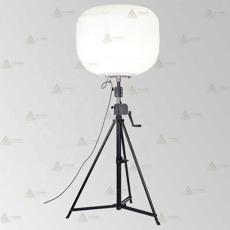 Globo led a 220 V y 600W con mástil telescópico (78.000 Lúmenes)