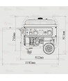 Generador trifásico a gasolina 4T (400 / 230V / 9.200W) homologado seguridad