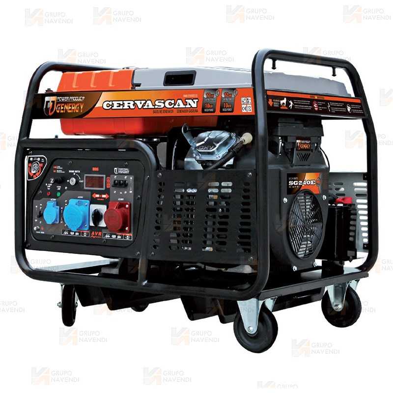 Generador SVR trifásico a gasolina 4T (400 / 230V / 12.000W)