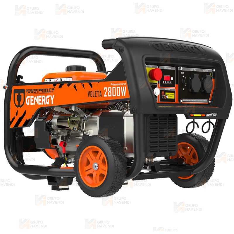 Generador eléctrico SVR profesional a gasolina 4T (230V / 2.800W)