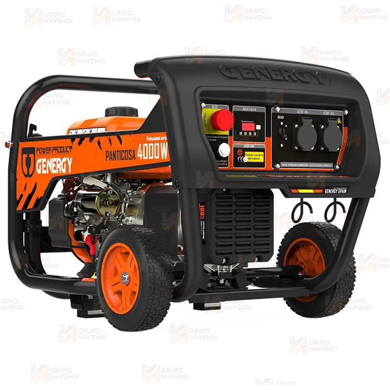 Generador eléctrico SVR profesional a gasolina 4T (230V / 4.000W)