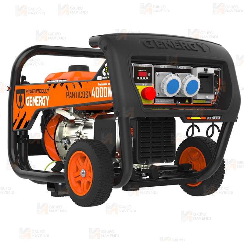 Generador SVR a gasolina 4T (230V / 4.000W) de seguridad