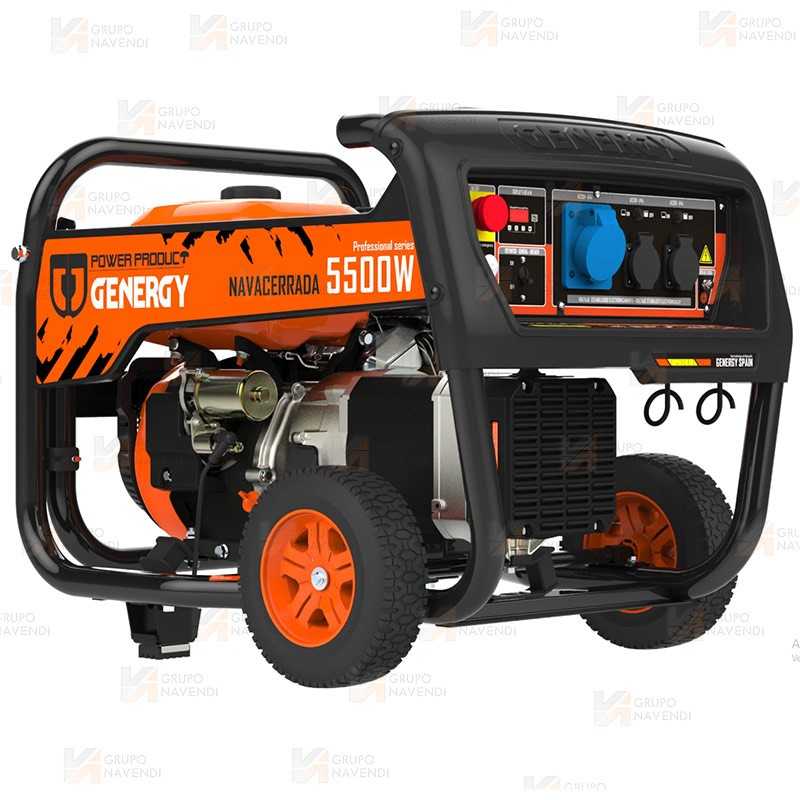 Generador eléctrico SVR profesional a gasolina 4T (230V / 5.500W)