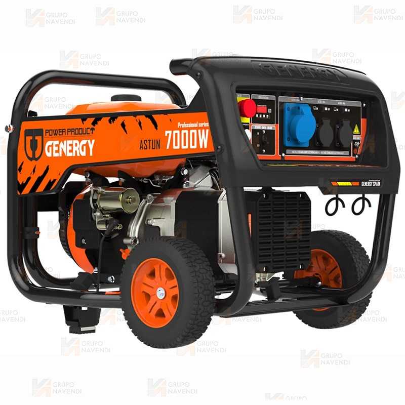 Generador eléctrico SVR profesional a gasolina 4T (230V / 7.000W)
