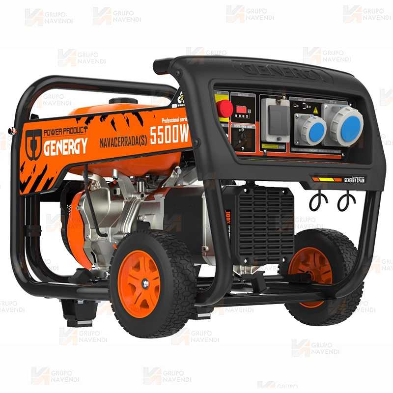 Generador SVR a gasolina 4T (230V / 5.500W) de seguridad
