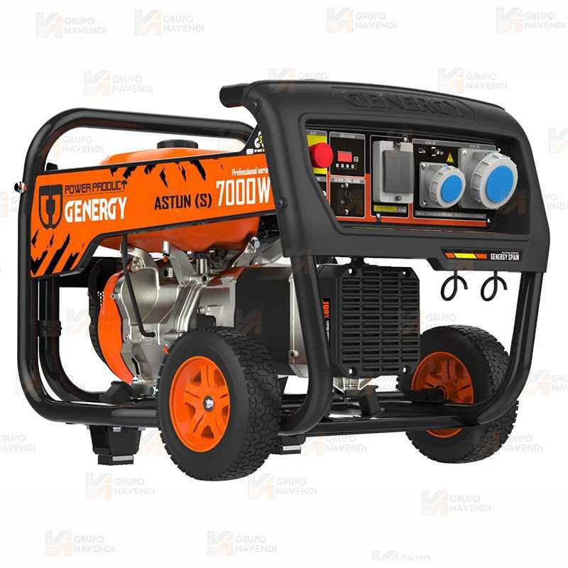 Generador SVR a gasolina 4T (230V / 7.000W) de seguridad