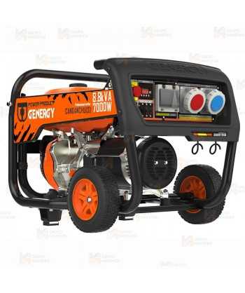 Generador SVR trifásico a gasolina 4T (400 / 230V / 7.000W) homologado seguridad