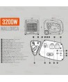 Generador Inverter a gasolina de 3.200W