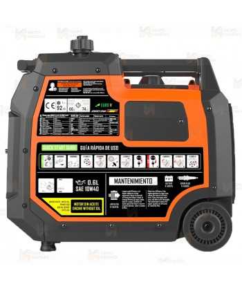 Generador monofásico Inverter insonorizado a gasolina de 4.000W