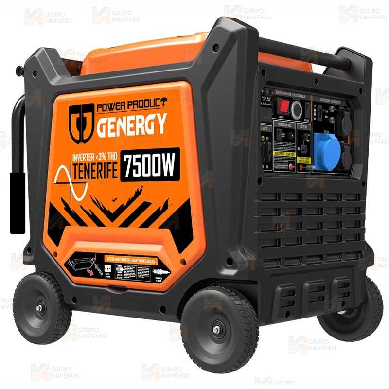 Generador Inverter a gasolina de 7.500W con control remoto