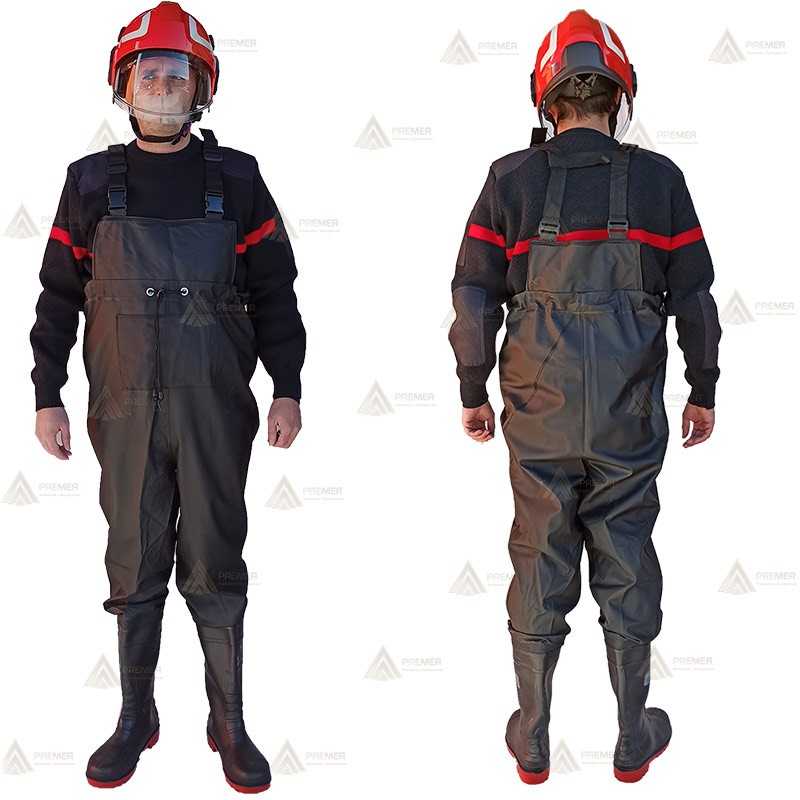 Vadeador de PVC/Nitrilo con puntera y plantilla de seguridad S5