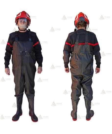 Vadeador de PVC/Nitrilo con puntera y plantilla de seguridad S5