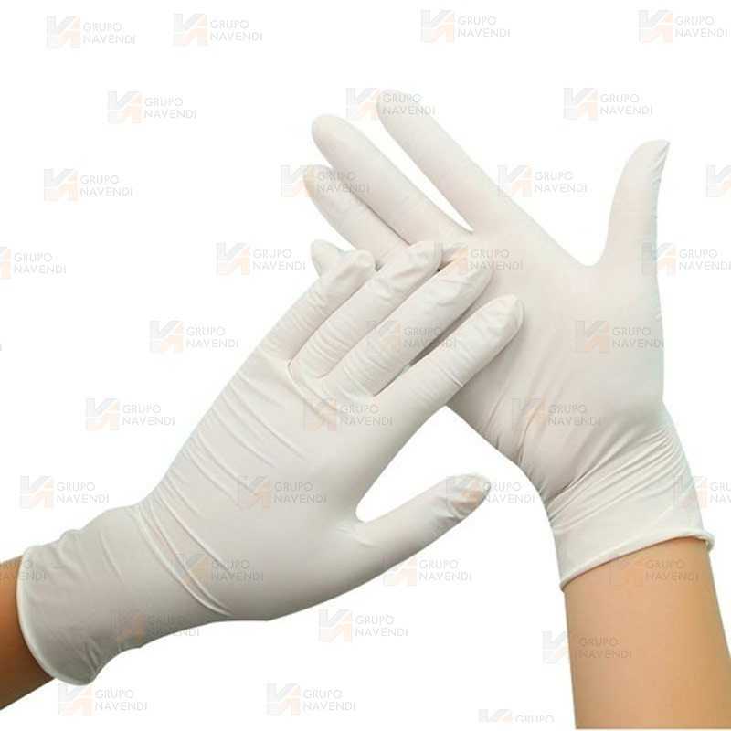 Guantes desechables de látex con polvo