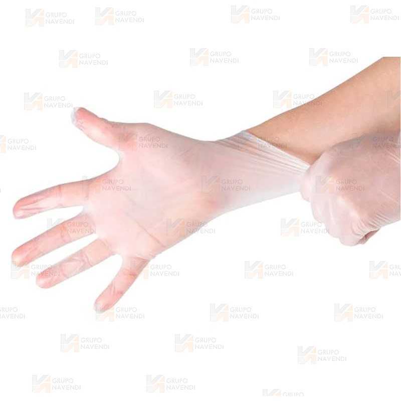 Guantes desechables de vinilo sin polvo
