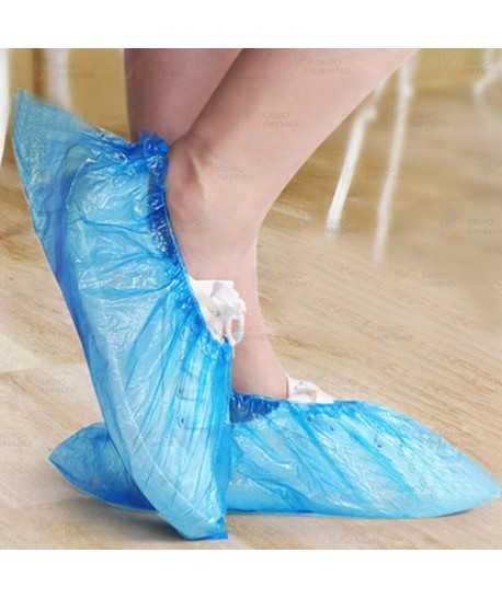 Cubre zapatos de Polietileno CPE muy fuertes color azul