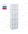 Taquilla metálica de diez puertas (Dos módulos)