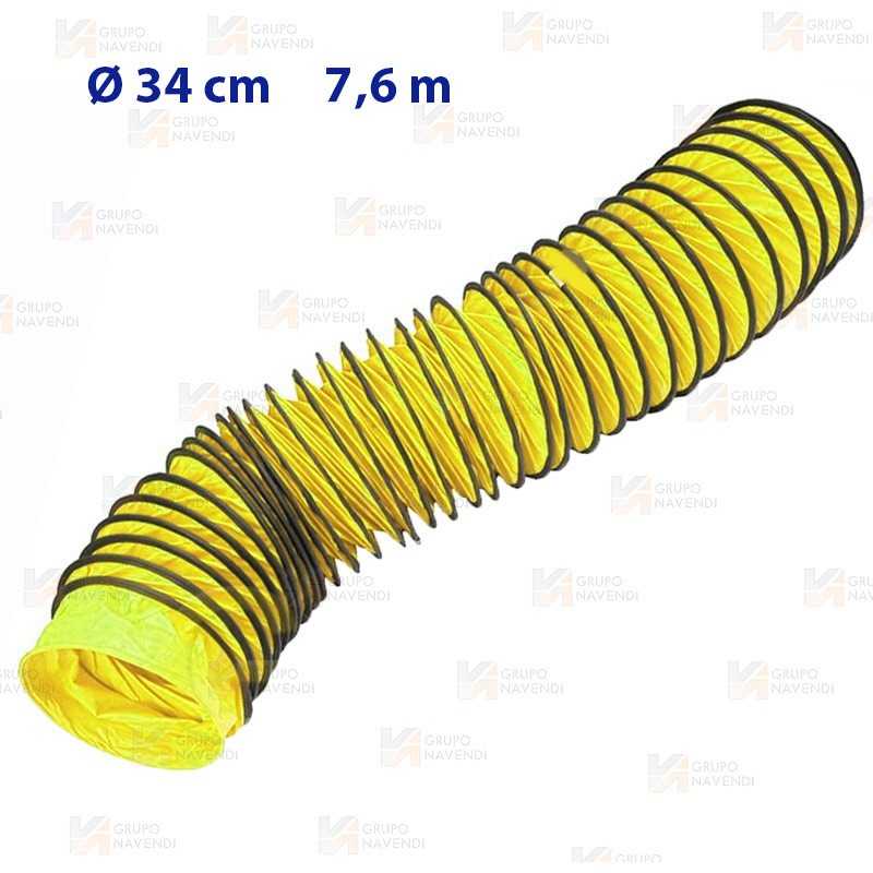Conducto helicoidal de 7,6 m y Ø34 para ventilador BLM-6800