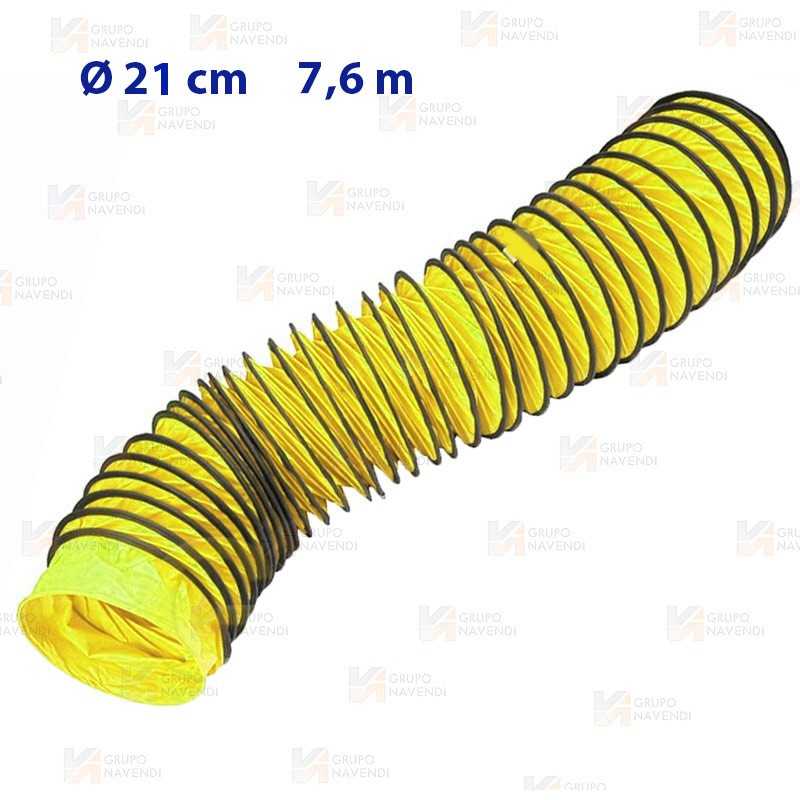 Conducto helicoidal de 7,6 m y Ø21 para ventilador BL-4800
