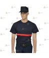 Camiseta de manga corta de algodón para parque de bomberos