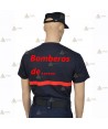 Camiseta de manga corta de algodón para parque de bomberos