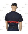 Camiseta de manga corta de algodón orgánico para bomberos