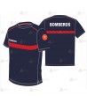Camiseta de manga corta de algodón para parque de bomberos