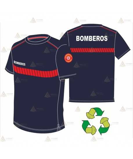 Camiseta de manga corta de Poliéster Silver Fresh reciclado para bomberos