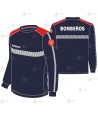 Camiseta de manga larga de algodón para parque de bomberos